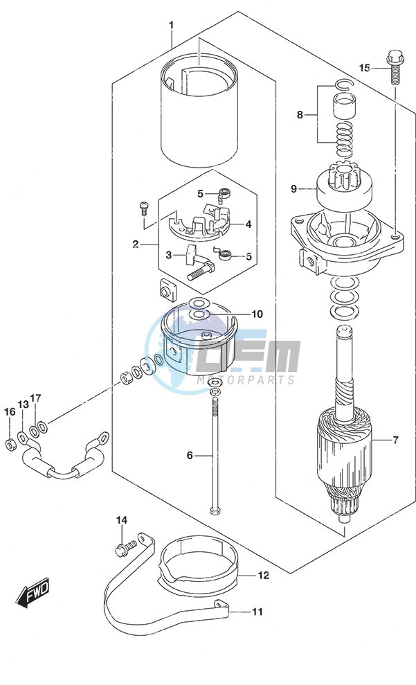 Starting Motor Non-Remote Control