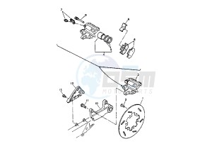 TT E 600 drawing REAR BRAKE CALIPER