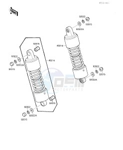 VN 1500 A [VULCAN 88] (A1-A5) [VULCAN 88] drawing SUSPENSION_SHOCK ABSORBER