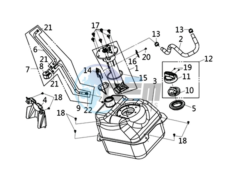 FUEL TANK -  FUEL GAUGE