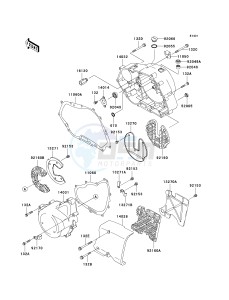 BN 125 A [ELIMINATOR 125] (A6F-A9F) A9F drawing ENGINE COVER-- S- -