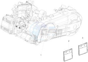 MP3 500 MAXI SPORT BUSINESS ADVANCED E4 ABS (EMEA) drawing Engine, assembly