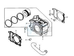 JOYRIDE - 125 cc drawing CYLINDER