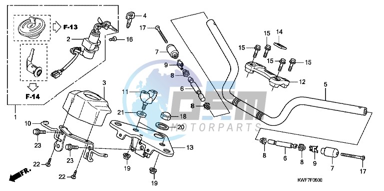 HANDLE PIPE/ TOP BRIDGE