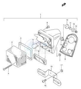 VL250 (E2) drawing REAR COMBINATION LAMP