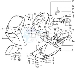 Diesis 100 drawing Front shield-Footboard-Spoiler