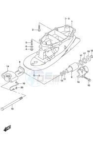 DF 250 drawing Drive Shaft Housing SS Model w/Transom (L)