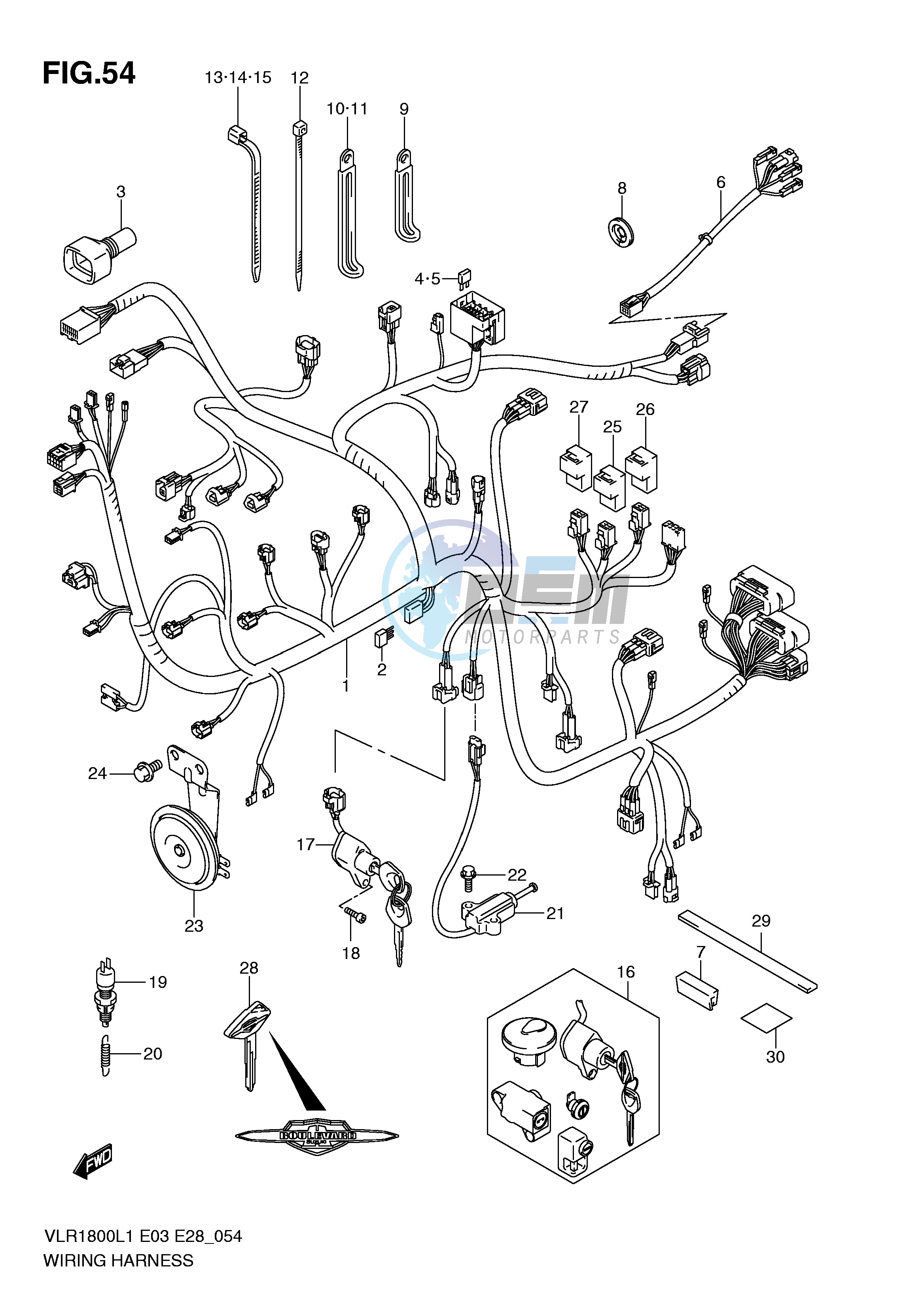 WIRING HARNESS (VLR1800TL1 E28)