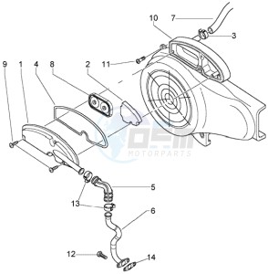 LX 50 4T U.S.A. drawing Secondary air box