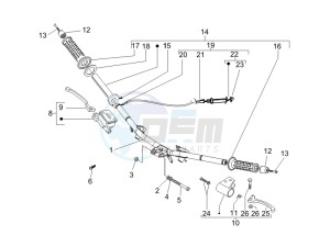 NRG 50 power DT serie speciale drawing Handlebars - Master cilinder