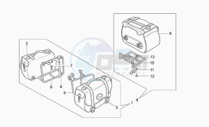 California 1100 Jackal Jackal drawing Optional leather side cases