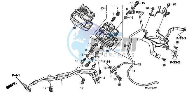 FRONT VALVE UNIT (CBR600RA)