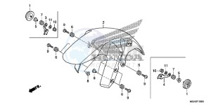 VFR1200XDC drawing FRONT FENDER