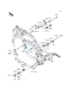 VN 1500 E [VULCAN 1500 CLASSIC] (E1) [VULCAN 1500 CLASSIC] drawing FRAME FITTINGS