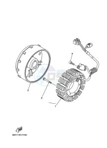 YFM700FWAD GRIZZLY 700 EPS (B4F4) drawing GENERATOR