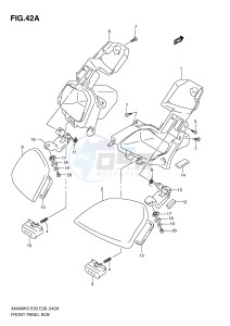 AN400 (E3-E28) Burgman drawing FRONT PANEL BOX (MODEL K4 K5 K6)