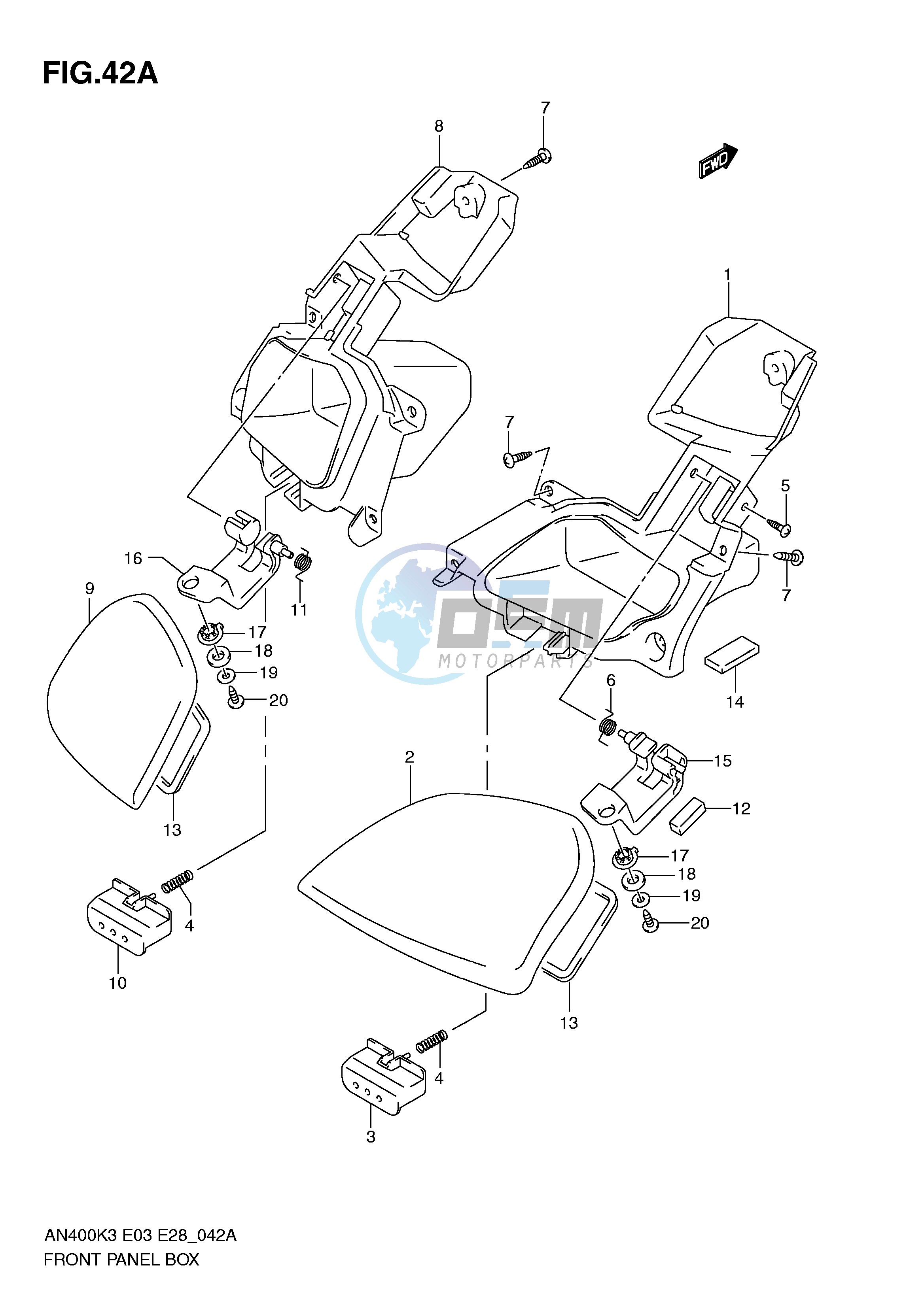 FRONT PANEL BOX (MODEL K4 K5 K6)