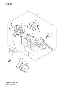 VS800 (E3-E28) INTRUDER drawing FRONT CALIPER