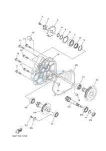 YFM90R (43DD 43DE 43DF 43DD) drawing TRANSMISSION