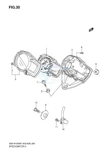 GSX-R1000 (E3-E28) drawing SPEEDOMETER