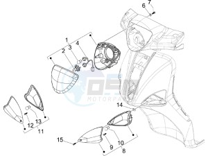 Liberty 50 4t Delivery Single disc drawing Head lamp - Turn signal lamps