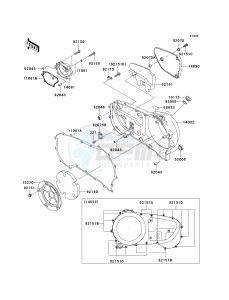 VN 1600 A [VULCAN 1600 CLASSIC] (A6F-A8FA) A8F drawing RIGHT ENGINE COVER-- S- -