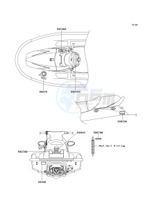 JT 1100 C [1100 STX D.I.] (C1) [1100 STX D.I.] drawing LABELS