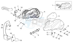 Scarabeo 250 Light e3 drawing Air box