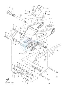 YZF-R6 600 R6 (2CXM 2CXN) drawing REAR ARM