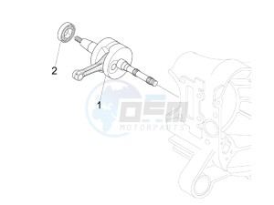 FLY 50 4T 2V 25-30Kmh 25-30Km/h drawing Crankshaft