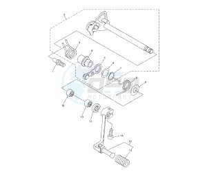 WR R 250 drawing SHIFT SHAFT