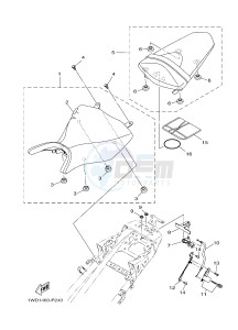 YZF-R25 249 (1WD9) drawing SEAT