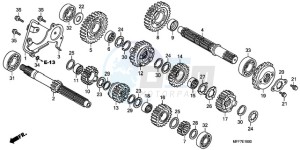 XL700VA9 Europe Direct - (ED / ABS SPC) drawing TRANSMISSION