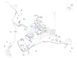 V7 II Racer ABS 750 USA-CND drawing ABS Brake system