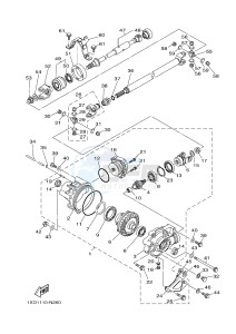 YXM700E YXM700PHE VIKING EPS HUNTER (1XPB) drawing FRONT DIFFERENTIAL