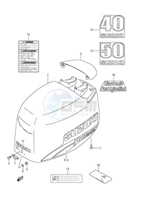 DF 40 drawing Engine Cover