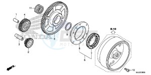 NC700XDE NC700XD 2ED - (2ED) drawing STARTING CLUTCH