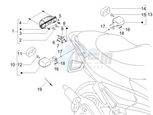 Runner 125 VX 4t SC drawing Tail light - Turn signal lamps