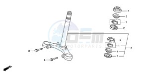 CBF150SH drawing STEERING STEM