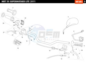 MRT-50-SM-LITE-BLACK drawing HANDLEBAR - CONTROLS