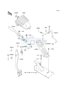 KAF 620 S [MULE 4010 TRANS4X4 HARDWOODS GREEN HD] (S9F-SAF) S9F drawing BRAKE PEDAL_THROTTLE LEVER