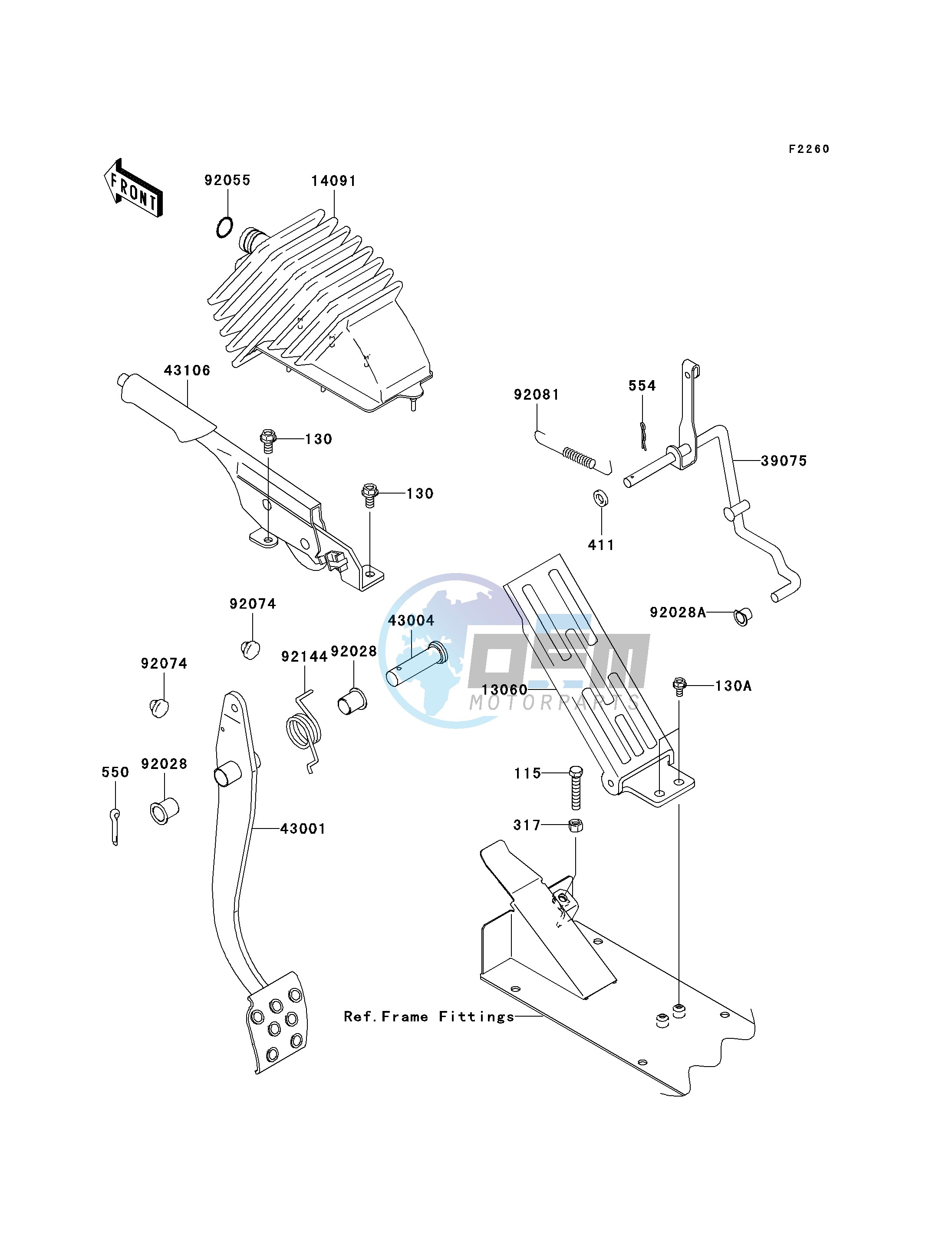 BRAKE PEDAL_THROTTLE LEVER