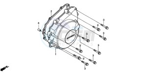 CB600F2 CB600S drawing GENERATOR COVER