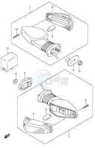 GSX-R1000 (E2) drawing TURN SIGNAL LAMP