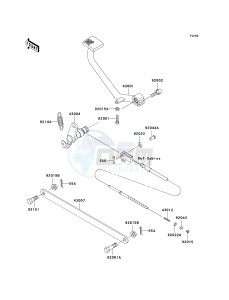 EN 500 C [VULCAN 500 LTD] (C6F-C9F) C6F drawing BRAKE PEDAL_TORQUE LINK