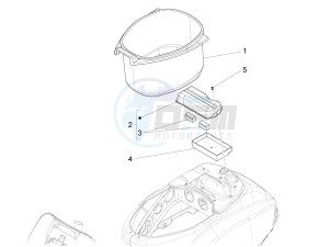 LX 150 4T 3V ie E3 Vietnam drawing Helmet housing - Undersaddle