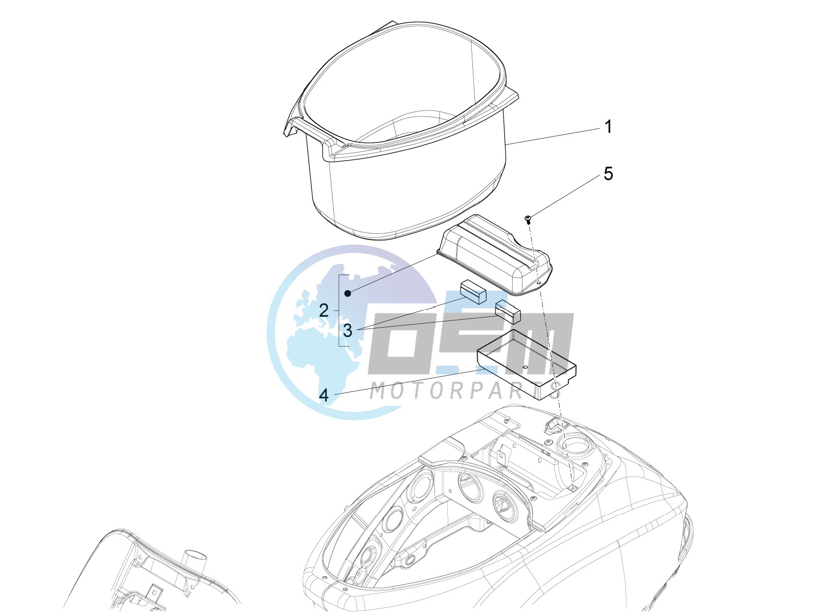 Helmet housing - Undersaddle