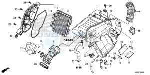 CRF250LE CRF250L Korea - (KO) drawing AIR CLEANER