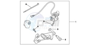 NC700SAC drawing KIT,DCT PEDALSHI F