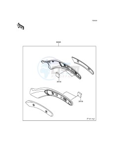 VULCAN S ABS EN650BGFA XX (EU ME A(FRICA) drawing Accessory(Fender Strut Cover)